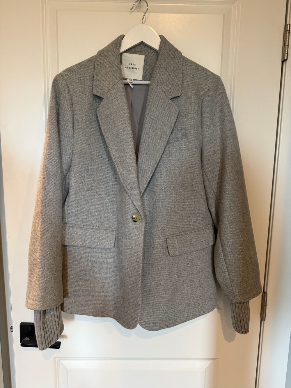 NWOT Free Assembly Heather Gray Blazer | Size XL (16–18)